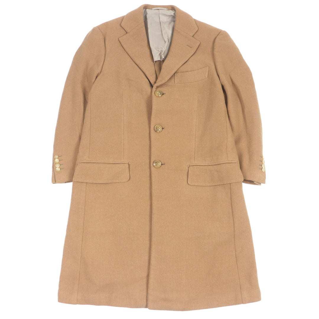 良品□Sartoria Ring サルトリア リング カシミヤ100％ ロングコート チェスターコート キャメル 48 日本製 正規品