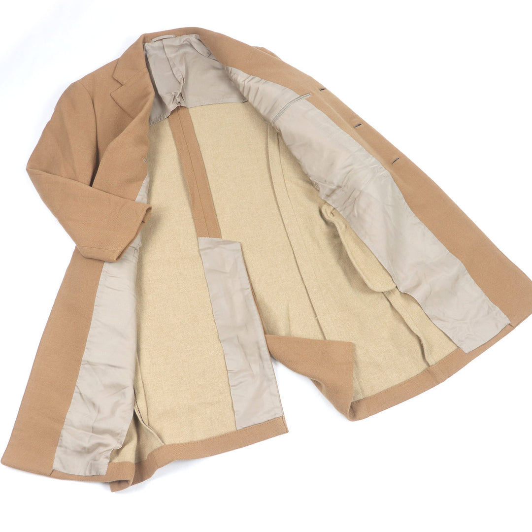 良品□Sartoria Ring サルトリア リング カシミヤ100％ ロングコート チェスターコート キャメル 48 日本製 正規品