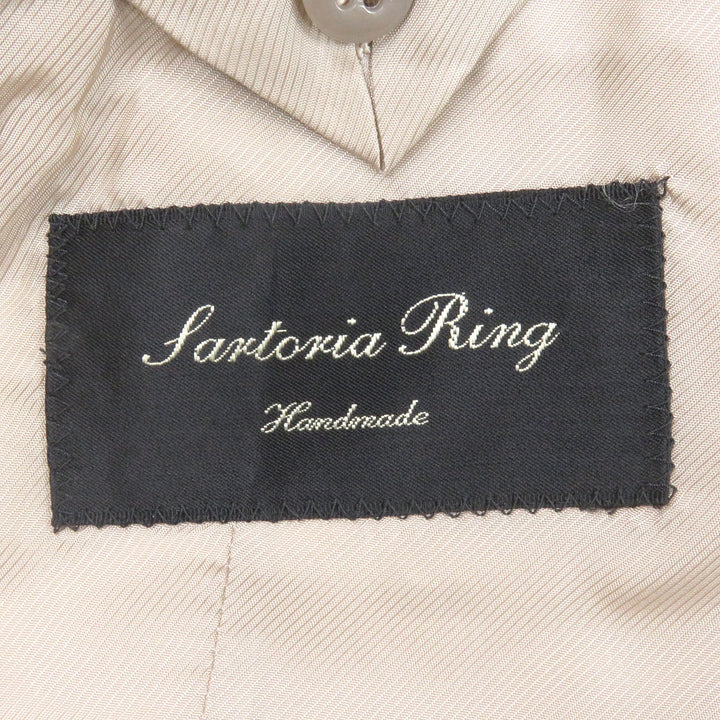 良品□Sartoria Ring サルトリア リング カシミヤ100％ ロングコート チェスターコート キャメル 48 日本製 正規品