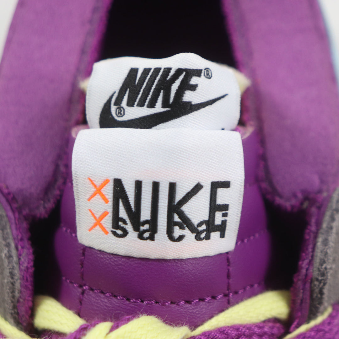 未使用品▼NIKE KAWS SACAI ナイキ カウズ サカイ DM7901-500 BLAZER LOW PURPLE DUSK スウェード レザー スニーカー 27 箱付き メンズ