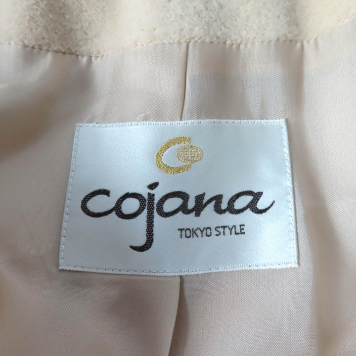 未使用品★COJANA 東京スタイル コジャーナ 東京スタイル アンゴラ100% 襟元ラビットファー付 コート ベージュ 9 正規品 レディース