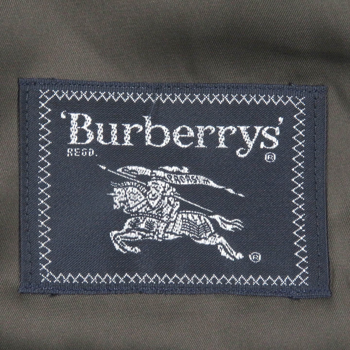 美品□Burberrys バーバリー ヴィンテージ ウール アンゴラ ヘリンボーン チェック柄 くるみボタン ジャケット 98-88-175 日本製 正規品