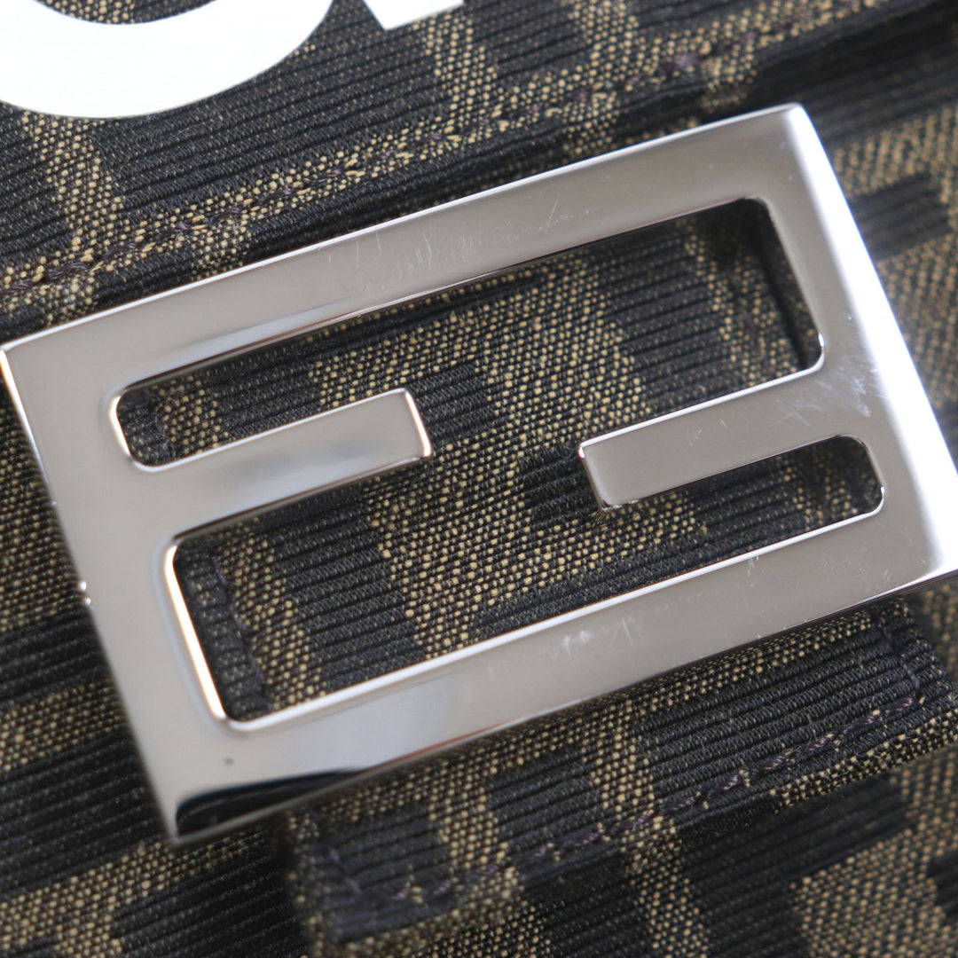 極美品▼FENDI×FRAGMENT フェンディ×フラグメント 8BH418 ズッカ バゲット フォールダブル 3WAY トート ショルダーバッグ 袋付き メンズ