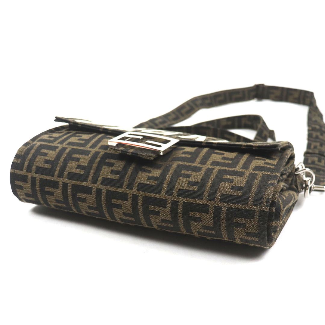極美品▼FENDI×FRAGMENT フェンディ×フラグメント 8BH418 ズッカ バゲット フォールダブル 3WAY トート ショルダーバッグ 袋付き メンズ