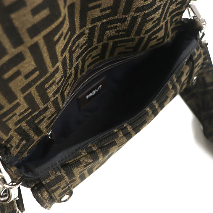 極美品▼FENDI×FRAGMENT フェンディ×フラグメント 8BH418 ズッカ バゲット フォールダブル 3WAY トート ショルダーバッグ 袋付き メンズ