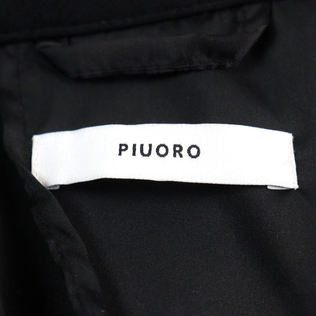 未使用品○PIUORO ピウオッロ PR01J01 ロゴボタン 本切羽 ストレッチ素材 シングル テーラードジャケット 03 正規品 メンズ 定価46200円