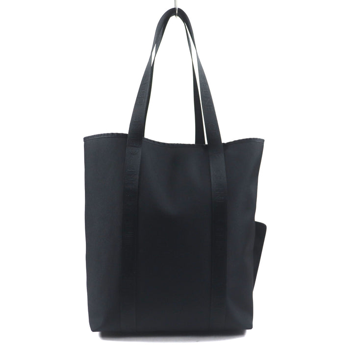 極美品▼CELINE セリーヌ 11008 トレッキング バーティカル カバ ロゴ入り ポーチ付き ナイロン トートバッグ ブラック 保存袋付 メンズ