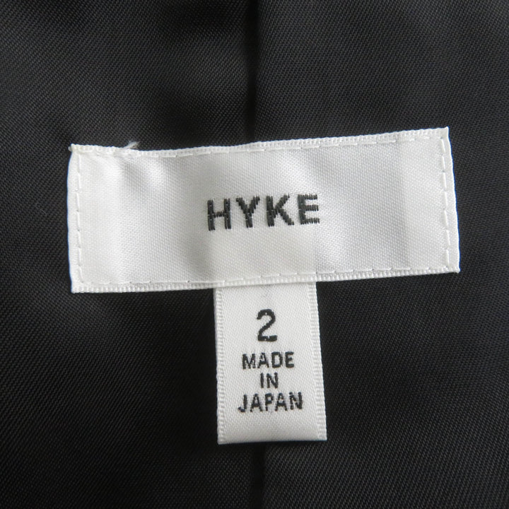 美品☆HYKE ハイク コットン ウールライナー・ベルト付 トレンチコート ベージュ 2 日本製 正規品 レディース