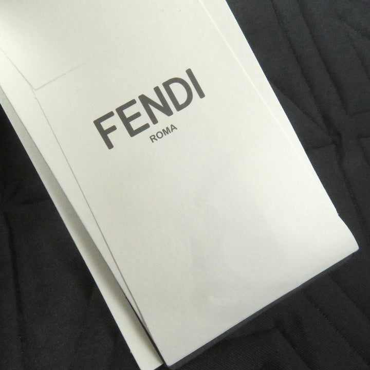 未使用品□FENDI×MARC JACOBS フェンディ×マークジェイコブス 2022年製 FW0288 ロゴ総柄 キルティングジャケット 48 イタリア製 正規品