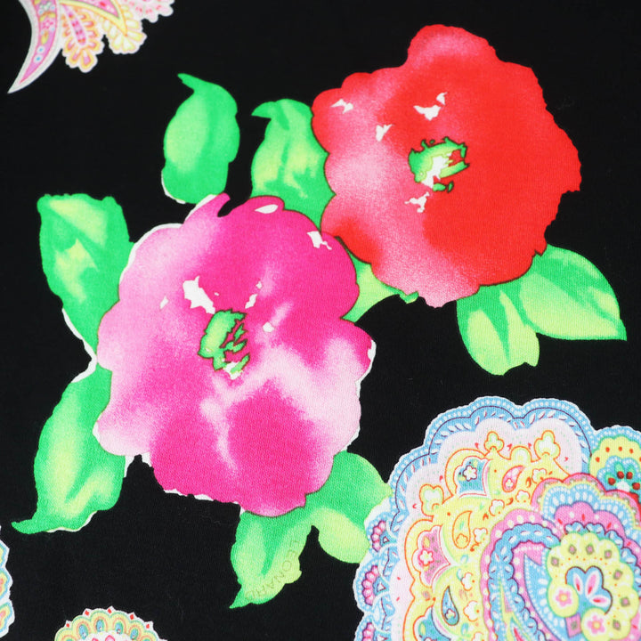 極美品◎LEONARD FASHION レオナール ファッション 0339183 0332102 ペイズリー・花柄 カーディガン／スカート セットアップ マルチ M・70
