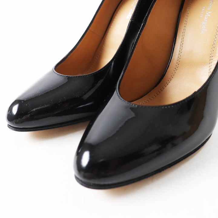 未使用品◎Maison Margiela 22 メゾンマルジェラ22 S58WL0229 アーモンドトゥ パテントレザー パンプス 36 箱・袋付 正規品 定価126500円