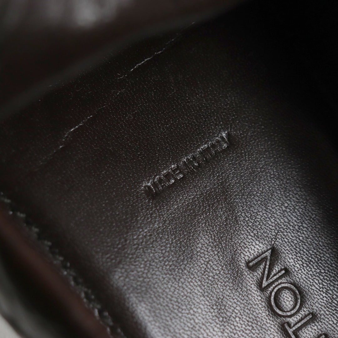 未使用品▼LOUIS VUITTON ルイヴィトン モンテカルロ・ライン クロコダイル レザー ローファー ガンメタリック金具 10 保存袋付き メンズ