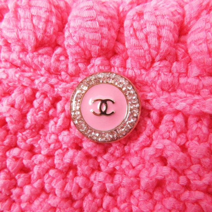 極美品◎CHANEL シャネル 22S P72795 ココマークボタン付き フロントオープン ロング丈 ジレ／ベスト ピンク 34 伊製 正規品 レディース