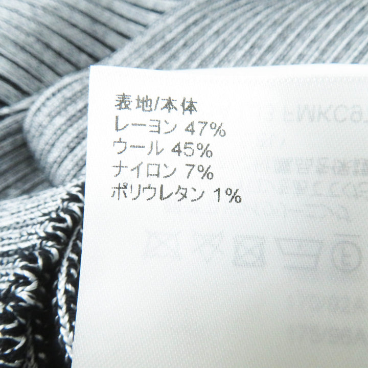 極美品◎LOUIS VUITTON ルイヴィトン 22SS トランペットスリーブ カーディガン ブラック グレー M 箱付き イタリア製 正規品 レディース