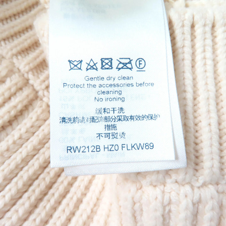未使用品★LOUIS VUITTON ルイヴィトン 21AW カシミヤ混 フォルナセッティ ボウジャカード スリーブレス ニットベスト XS ハンガー付