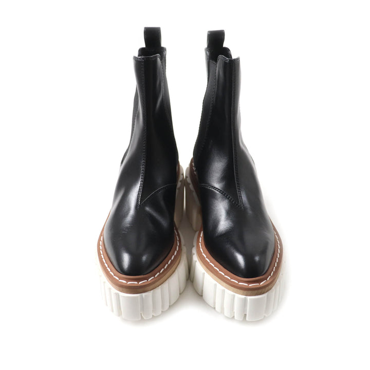 未使用品★Stella McCartney ステラマッカートニー エミリー サイドゴア レザー チェルシーブーツ ブラック 35 イタリア製 レディース