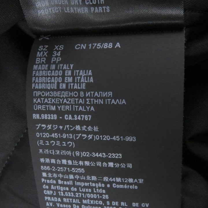 未使用品□PRADA プラダ 2022年製 SGC091 Re-Nylon トライアングルロゴ グラフィック パテッドコート イエロー XS イタリア製 正規品