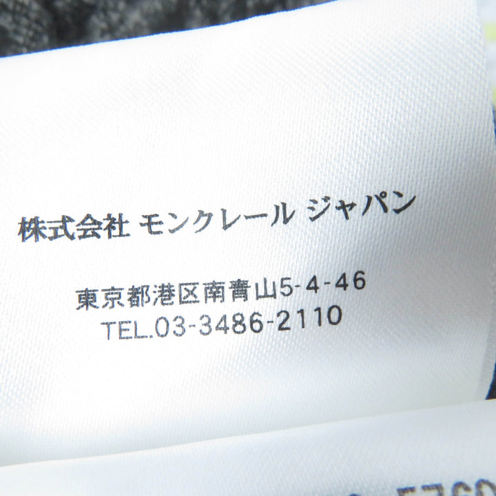 極美品☆MONCLER モンクレール ABITO ツイード切替 ボンディング 半袖 チュニック ワンピース ブラック XS 正規品 レディース