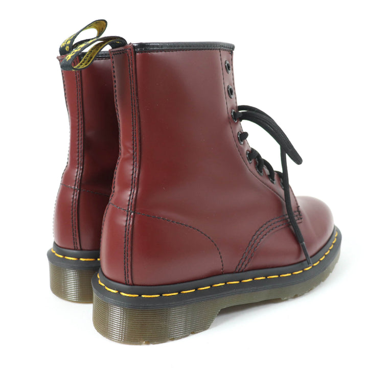 極美品☆Dr.Martens ドクターマーチン SMOOTH 1460 8ホール レザー ブーツ ショートブーツ チェリーレッド UK4 箱付き レディース
