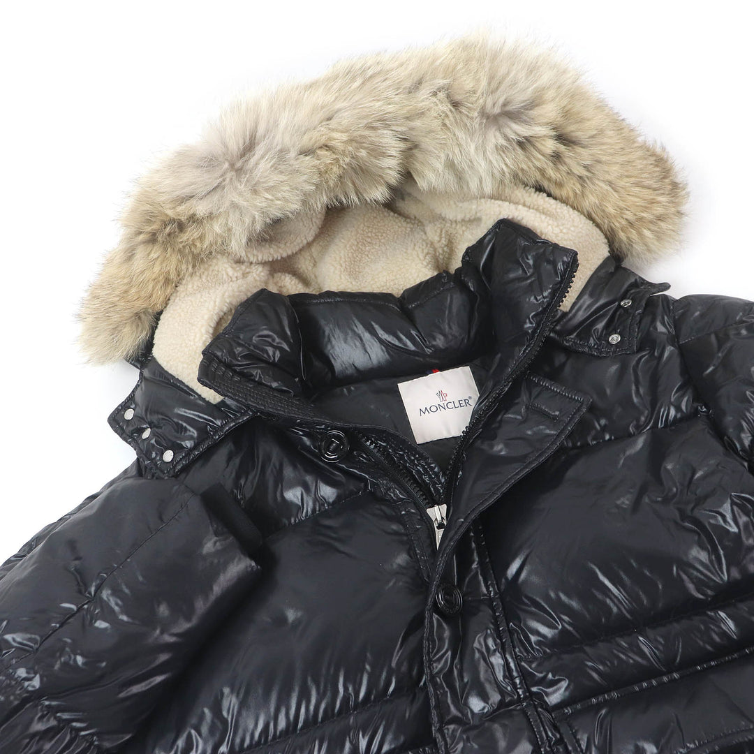 極美品□MONCLER モンクレール 20AW ARMORICANO GIYBBOTTO デカロゴワッペン ダウンジャケット ブラック 3 ハンガー付 国内正規品メンズ