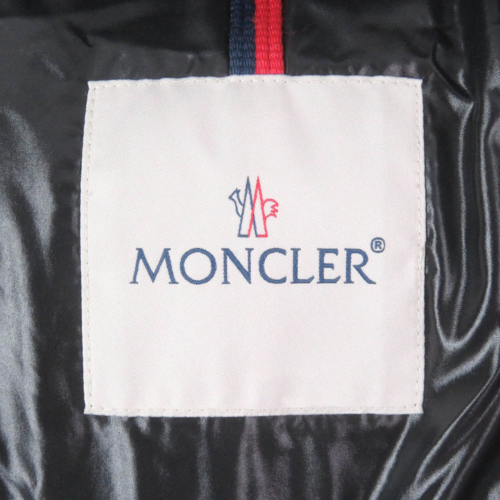 極美品□MONCLER モンクレール 20AW ARMORICANO GIYBBOTTO デカロゴワッペン ダウンジャケット ブラック 3 ハンガー付 国内正規品メンズ
