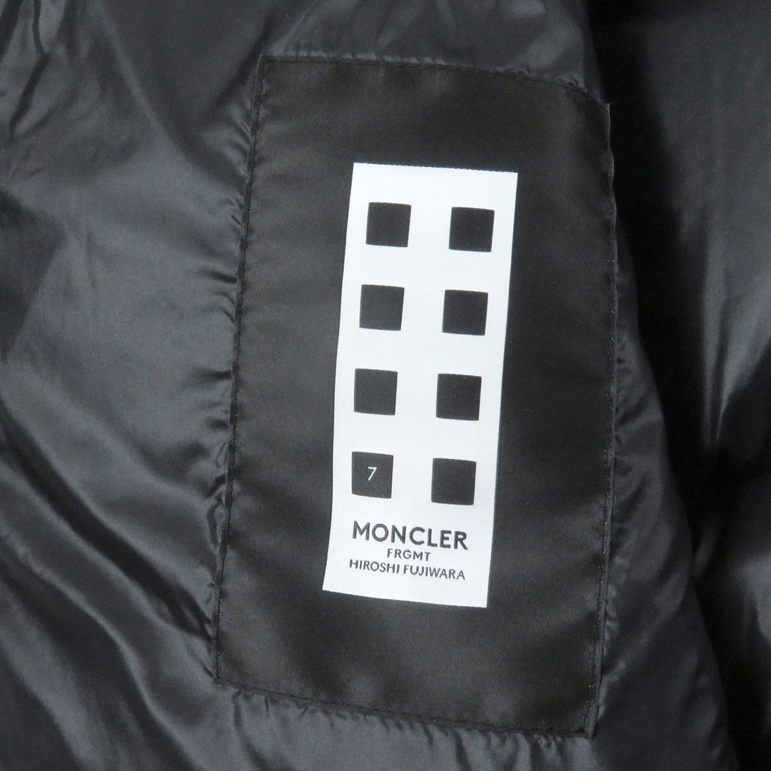 美品□MONCLER GENIUS 7 モンクレール ジーニアス 7 2023年製 ACANTHUS ヒロシフジワラ フラグメント ダウンジャケット 黒 3 正規品
