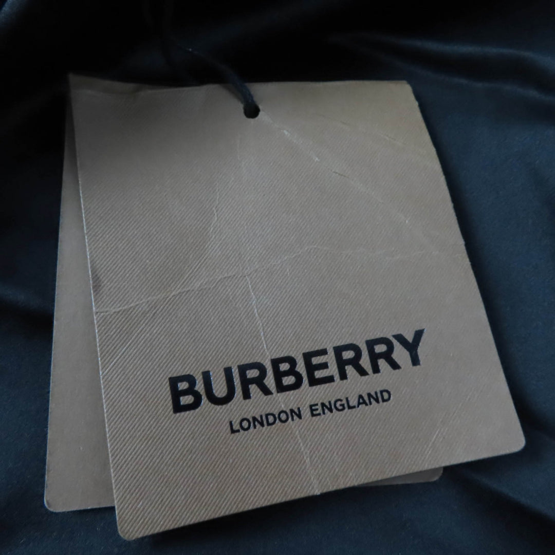 未使用品☆BURBERRY バーバリー バージンウール100％ ロング丈 デザイン コート ブラック 38 イタリア製 国内正規品 レディース