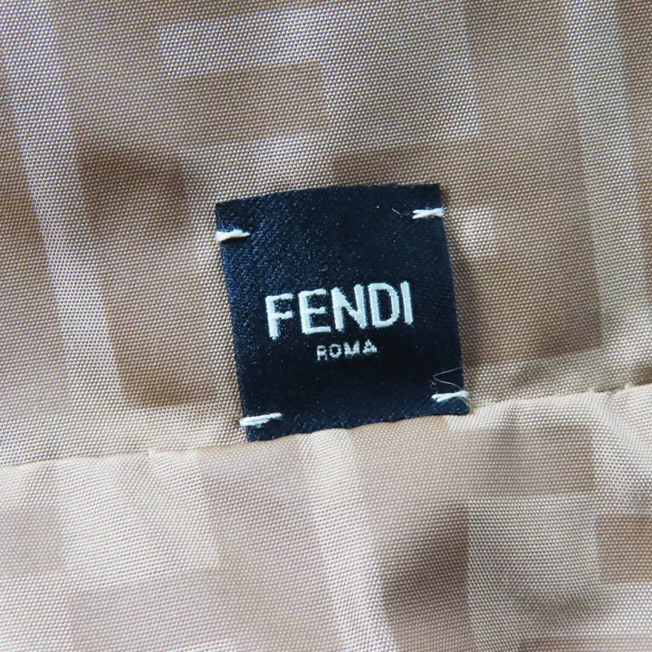 美品◎FENDI フェンディ 2021年製 FNX116 フォックス ズッカ柄 リバーシブル バケットハット／帽子 ブラウン系 S イタリア製 レディース