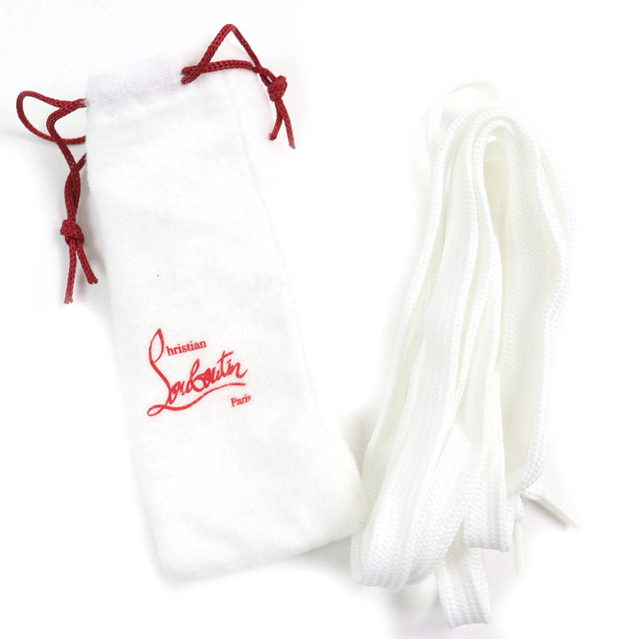 未使用品△Christian Louboutin クリスチャンルブタン RAPHIA BISTROT ラフィア ビストロ 編み込み レザー スニーカー マルチカラー 42.5