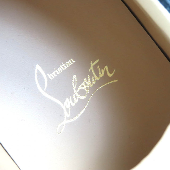 未使用品△Christian Louboutin クリスチャンルブタン RAPHIA BISTROT ラフィア ビストロ 編み込み レザー スニーカー マルチカラー 42.5