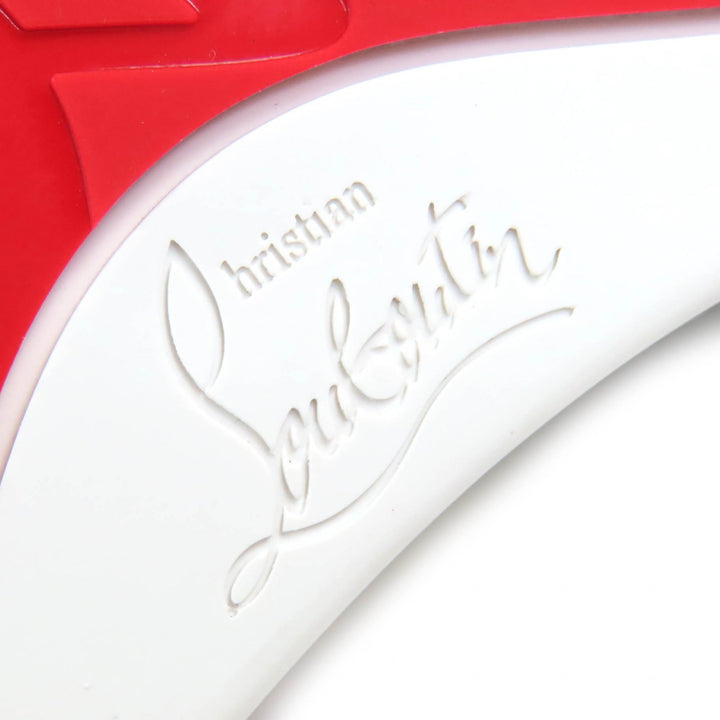 未使用品△Christian Louboutin クリスチャンルブタン RAPHIA BISTROT ラフィア ビストロ 編み込み レザー スニーカー マルチカラー 42.5