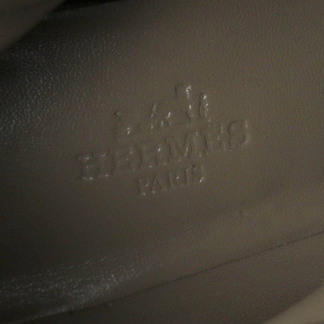美品☆HERMES エルメス サンジェルマン シルバー金具 ケリーバックル スウェードレザー ショートブーツ ネイビー 36.5 伊製 レディース