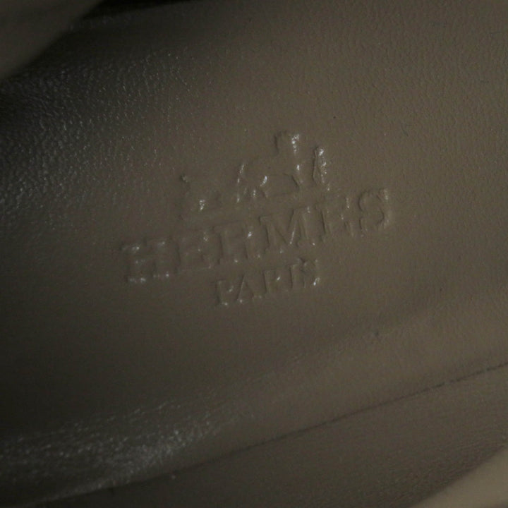 美品☆HERMES エルメス サンジェルマン シルバー金具 ケリーバックル スウェードレザー ショートブーツ ネイビー 36.5 伊製 レディース