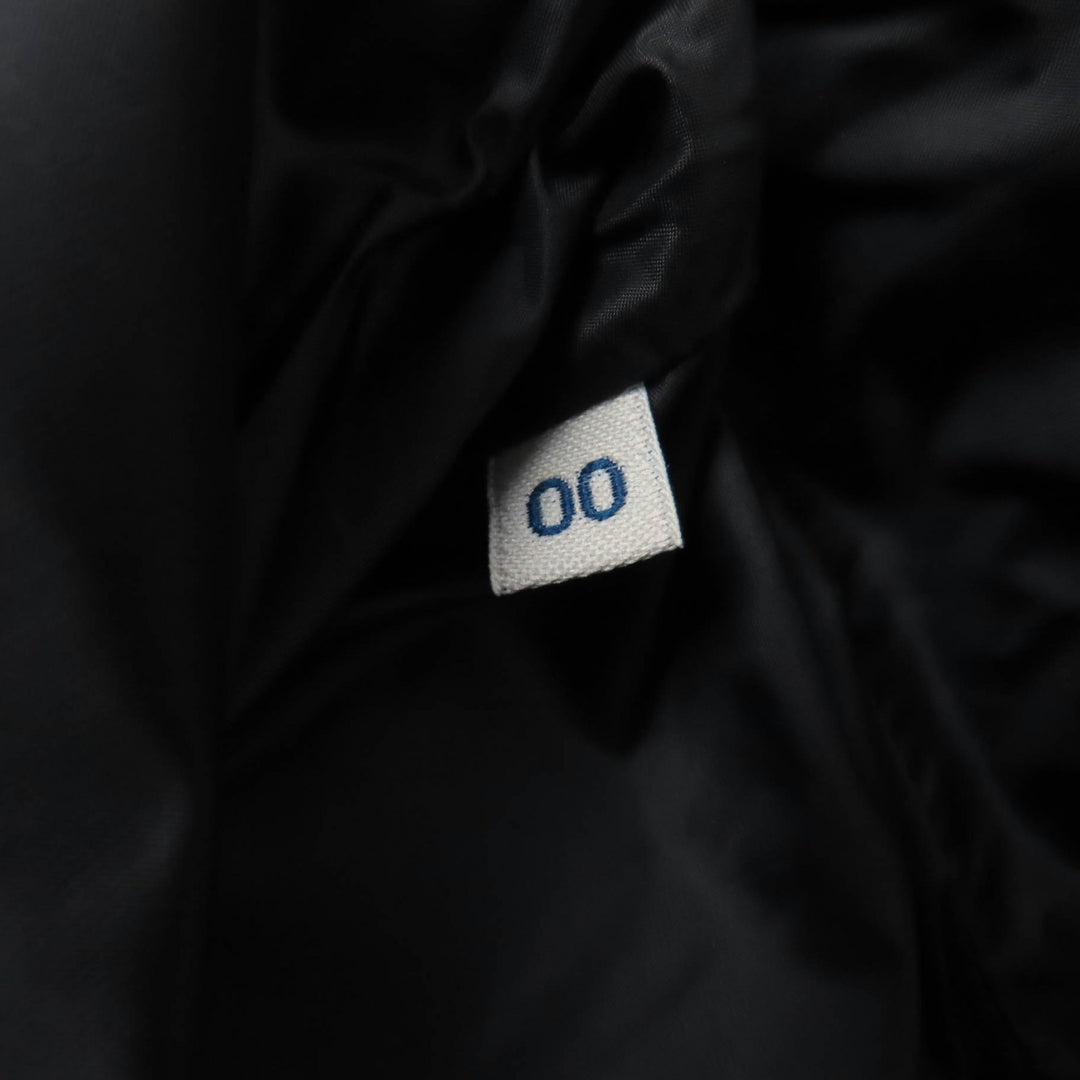 美品★MONCLER モンクレール HERMIFUR ラクーンファー・フード・ロゴワッペン付 ZIP UP ダウンコート ブラック 00 正規品 レディース