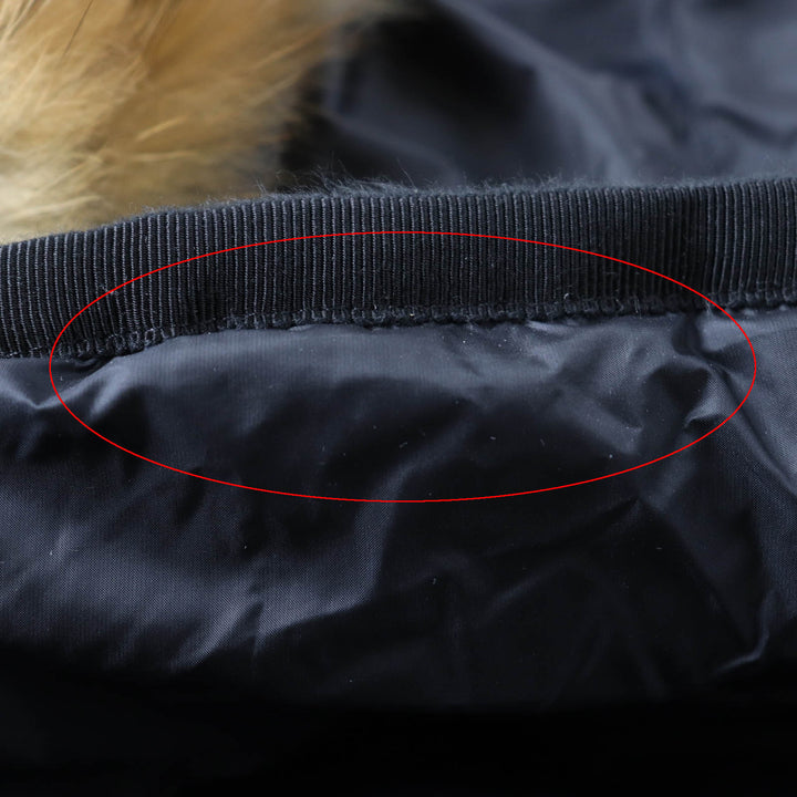 美品★MONCLER モンクレール HERMIFUR ラクーンファー・フード・ロゴワッペン付 ZIP UP ダウンコート ブラック 00 正規品 レディース