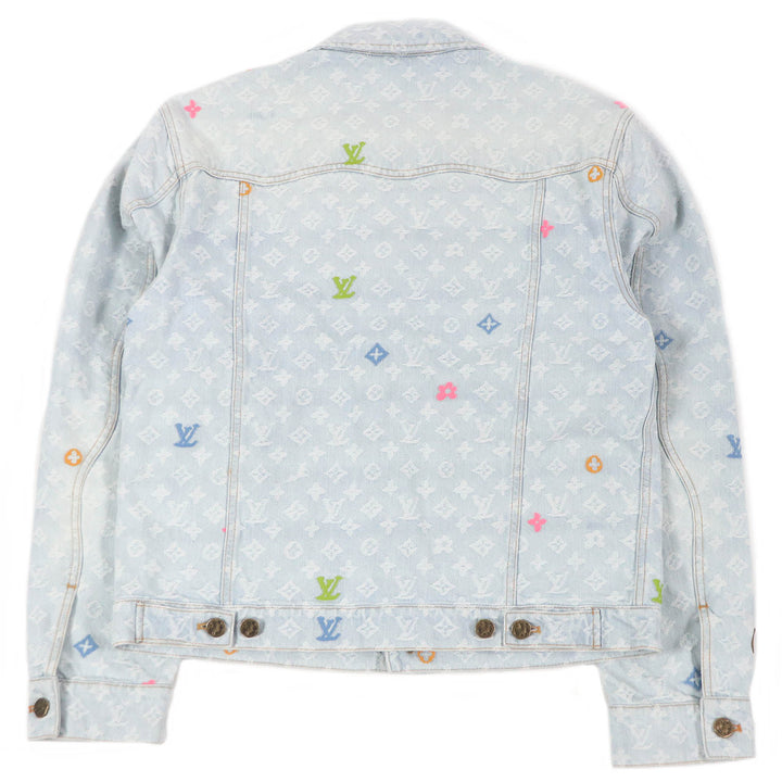極美品□LOUIS VUITTON ルイヴィトン 2024年製 タイラー・ザ・クリエイター モノグラム デニムジャケット インディゴブルー 46 正規品