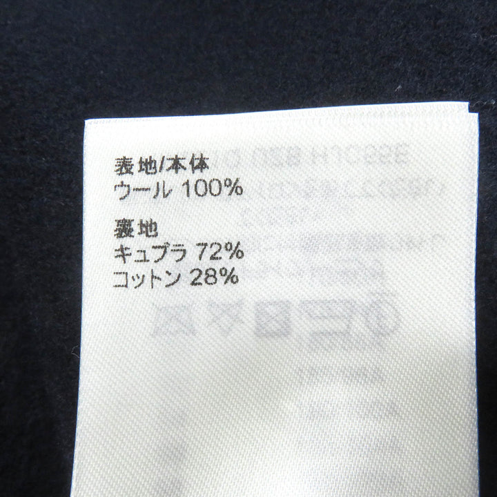 美品□LOUIS VUITTON ルイヴィトン 22AW HJC55E ウール100％ 裏モノグラム チェスターコート ネイビー 44 イタリア製 正規品 メンズ