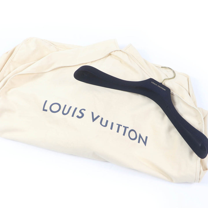 美品□LOUIS VUITTON ルイヴィトン 22AW HJC55E ウール100％ 裏モノグラム チェスターコート ネイビー 44 イタリア製 正規品 メンズ