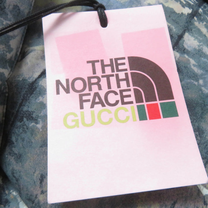 未使用品☆GUCCI×THE NORTH FACE グッチ×ザ・ノースフェイス 21-22AW 663921 フォレストプリント ダウンコート S 正規品 レディース