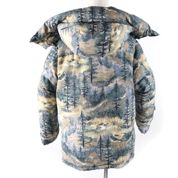 未使用品☆GUCCI×THE NORTH FACE グッチ×ザ・ノースフェイス 21-22AW 663921 フォレストプリント ダウンコート S 正規品 レディース
