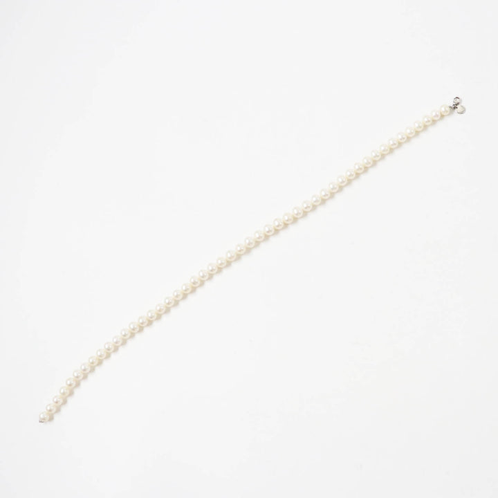 美品◎TIFFANY&amp;Co. ティファニー ネックレス フレッシュウォータパール AG925 ホワイト シルバー金具 47cm 箱付き 重量56.1g レディース