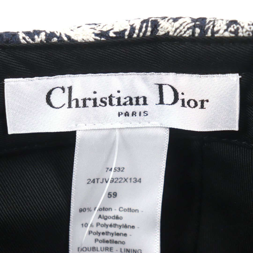 未使用品▼Christian Dior クリスチャンディオール 24TJV922X134 トワル ドュ ジュイ D-PLAYER 帽子 キャップ 59 正規品 レディース