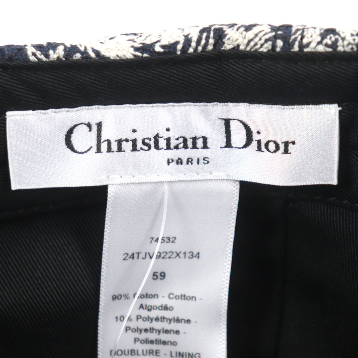 未使用品▼Christian Dior クリスチャンディオール 24TJV922X134 トワル ドュ ジュイ D-PLAYER 帽子 キャップ 59 正規品 レディース