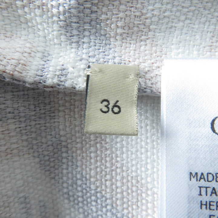 未使用品☆GUCCI×adidas グッチ×アディダス 703002 トレフォイル ロゴ総柄 半袖シャツ オレンジ系 36 イタリア製 正規品 レディース
