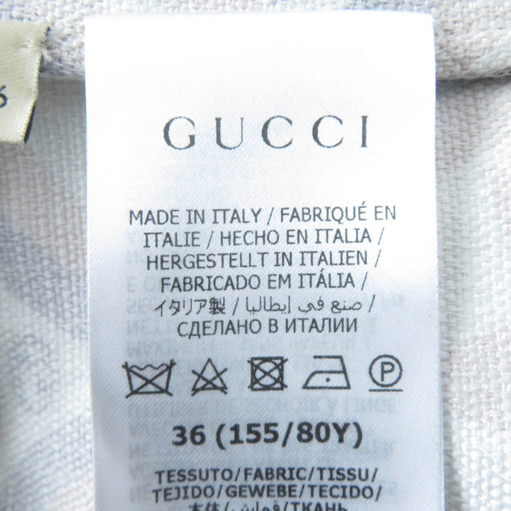 未使用品☆GUCCI×adidas グッチ×アディダス 703002 トレフォイル ロゴ総柄 半袖シャツ オレンジ系 36 イタリア製 正規品 レディース