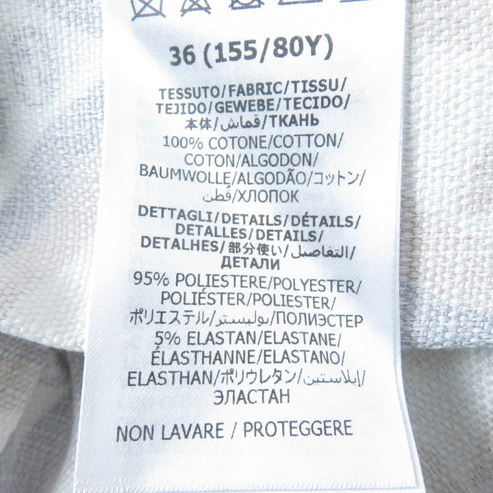 未使用品☆GUCCI×adidas グッチ×アディダス 703002 トレフォイル ロゴ総柄 半袖シャツ オレンジ系 36 イタリア製 正規品 レディース