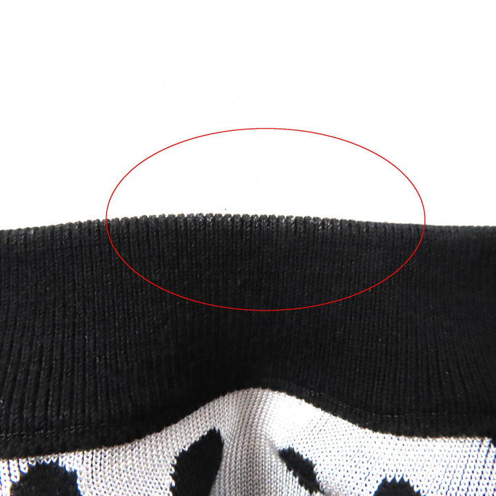 極美品★ルイヴィトン×草間彌生 23SS 1AB852 シルク混 インフィニティ ドット クロップド プルオーバーニット XS 正規品 レディース