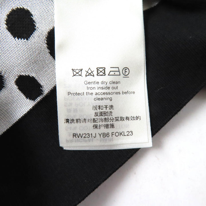 極美品★ルイヴィトン×草間彌生 23SS 1AB852 シルク混 インフィニティ ドット クロップド プルオーバーニット XS 正規品 レディース