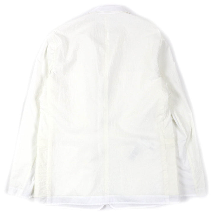 極美品△HERMES エルメス 22SS コットン100％ リバーシブル スタジアム ライトジャケット ホワイト オフホワイト 52 伊製 正規品 メンズ