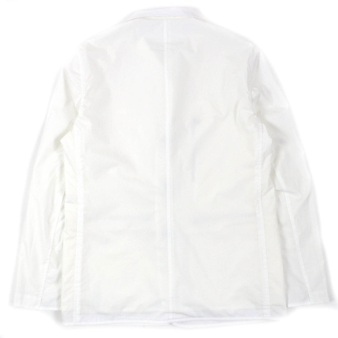 極美品△HERMES エルメス 22SS コットン100％ リバーシブル スタジアム ライトジャケット ホワイト オフホワイト 52 伊製 正規品 メンズ